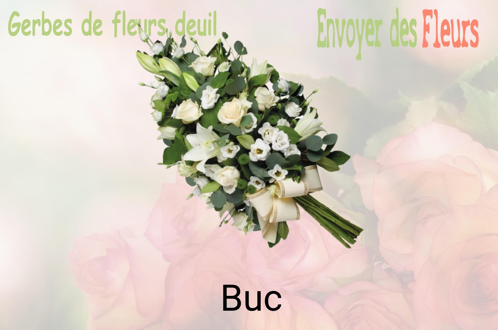 Gerbe de fleurs de deuil livrée à Buc